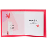 Friend Valentines Day greeting card with wine design and envelope from UK Greetings, featuring a festive and romantic illustration.