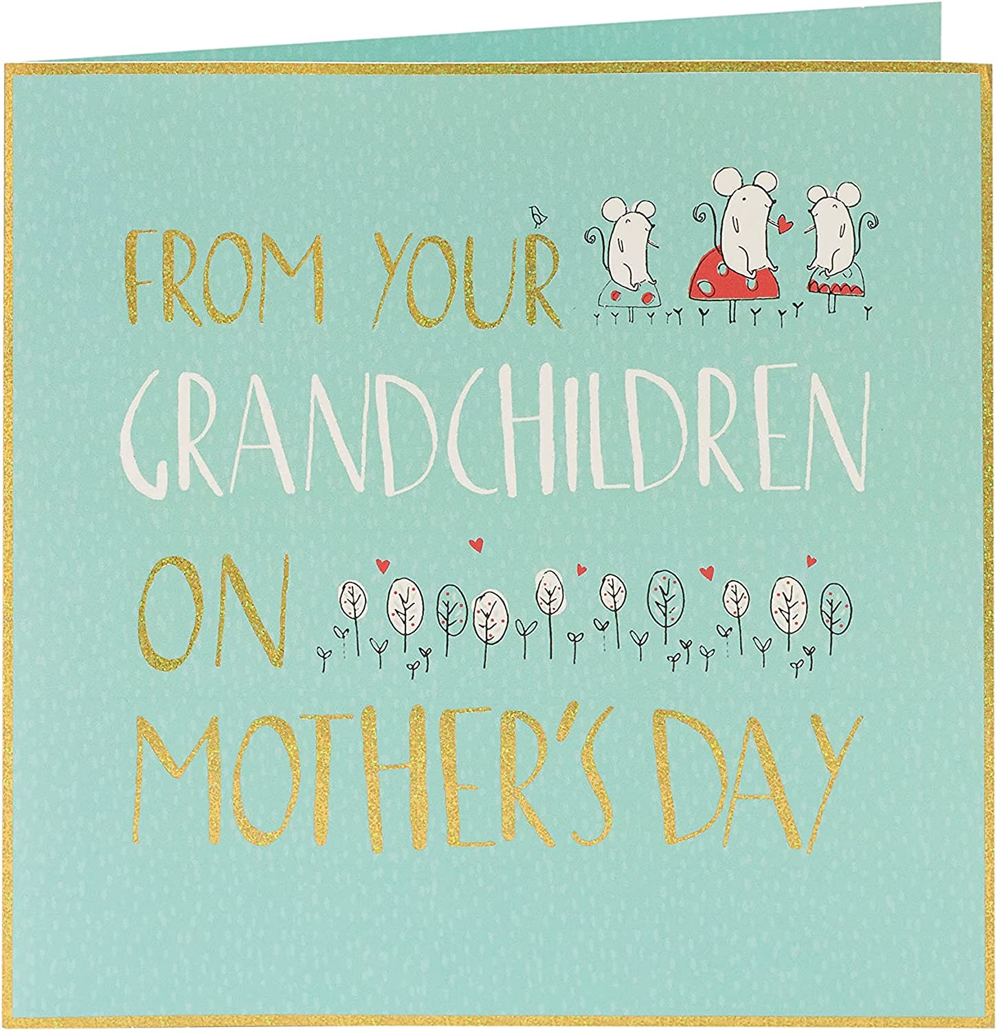 Mother's Day greeting card from grandchildren, featuring heartfelt message and colorful design by UK Greetings.