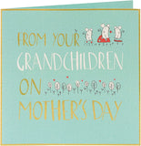 Mother's Day greeting card from grandchildren, featuring heartfelt message and colorful design by UK Greetings.