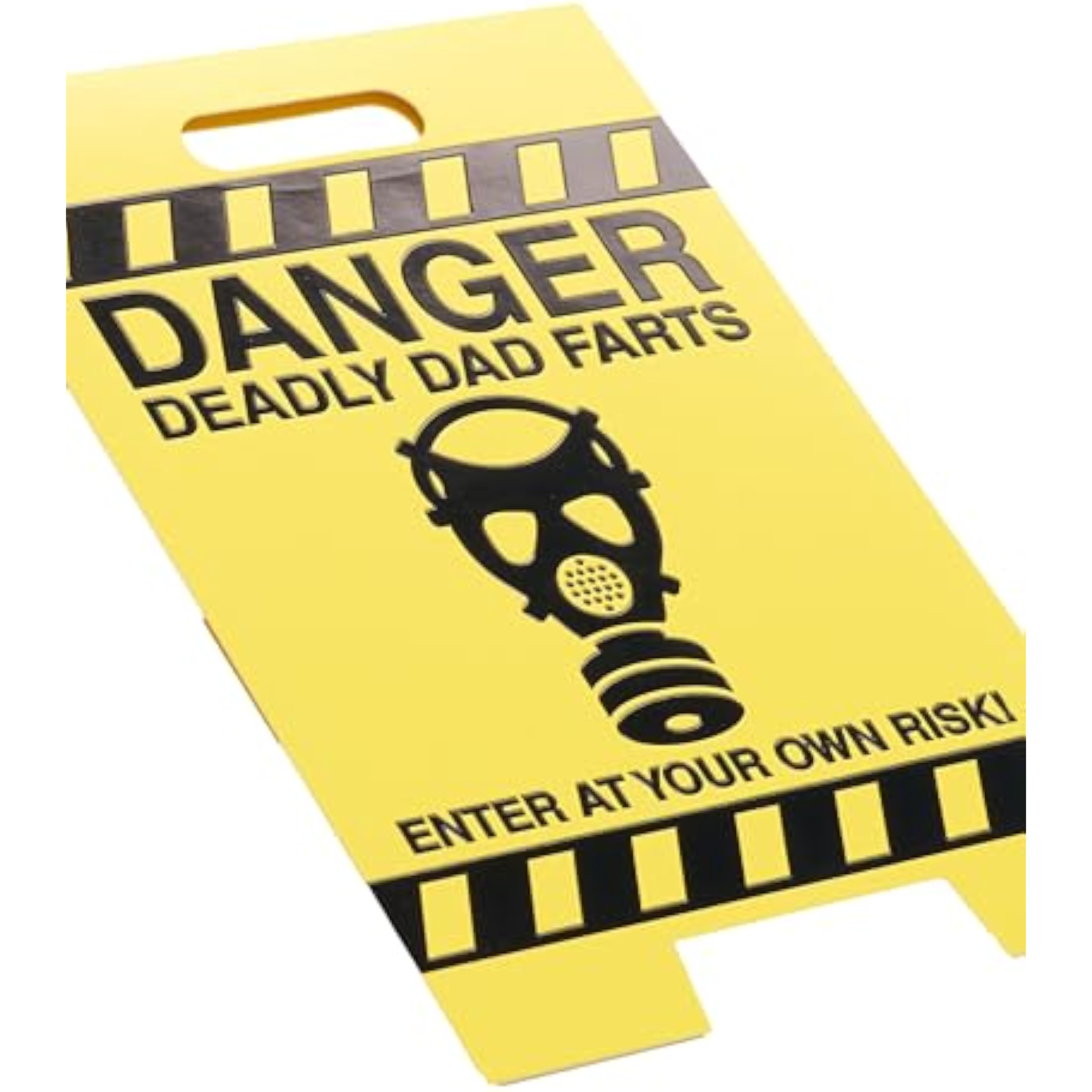 3D sign design funny birthday greeting card for dad by UK Greetings, featuring colorful, playful visuals on the front.