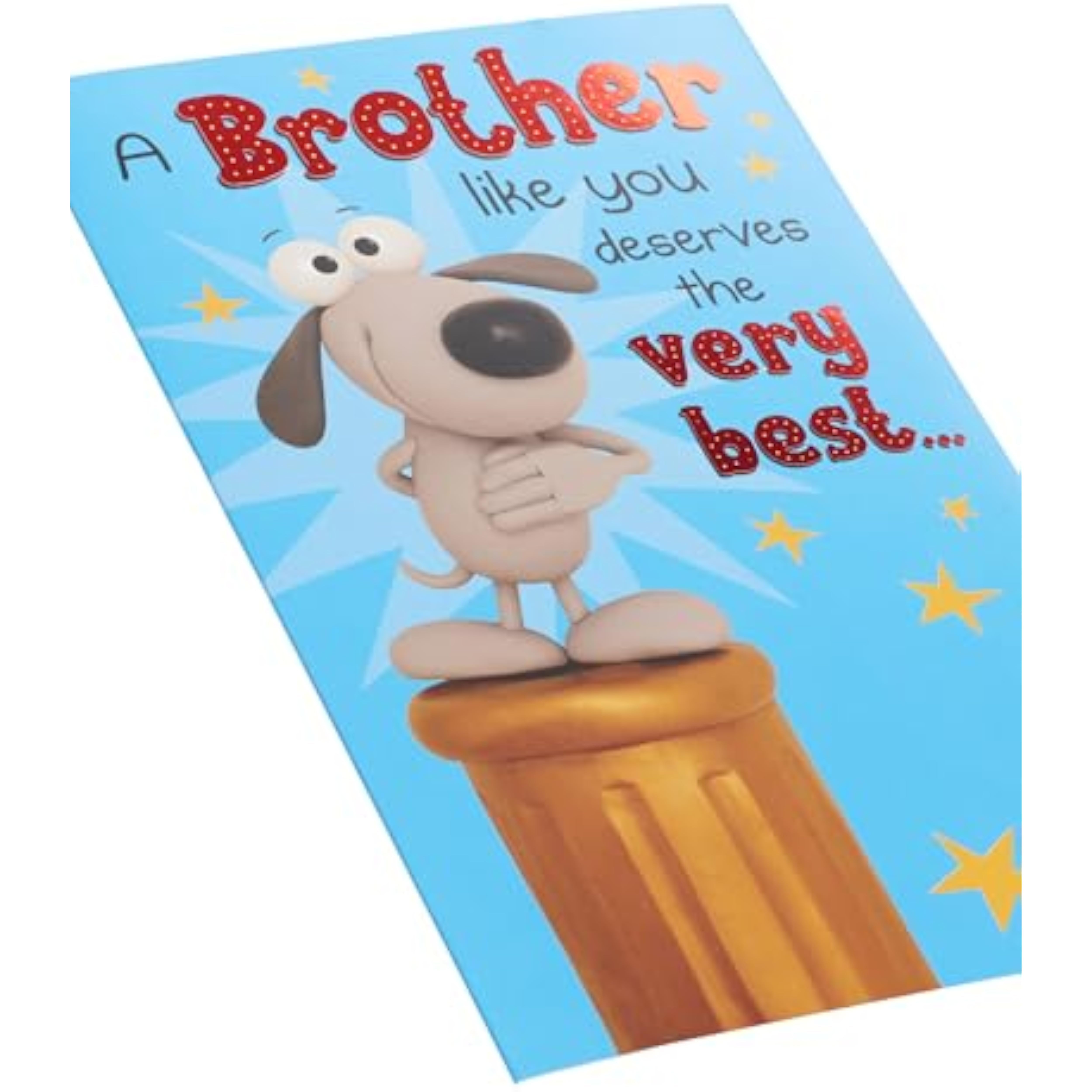 Funny Brother Birthday Greeting Card from UK Greetings featuring humorous design and cheerful message for celebrating brothers.