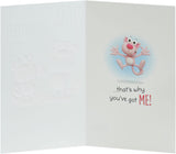 Funny cat Father's Day greeting card from daughter featuring playful cat illustration and heartfelt message, UK Greetings.