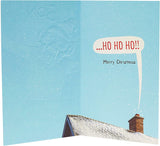 Funny Cheeky Champ Christmas greeting card for son from UK Greetings, featuring festive design and humorous message inside.