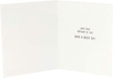 Funny Dog Dad birthday greeting card featuring humorous dog illustration, perfect for celebrating dog-loving dads.
