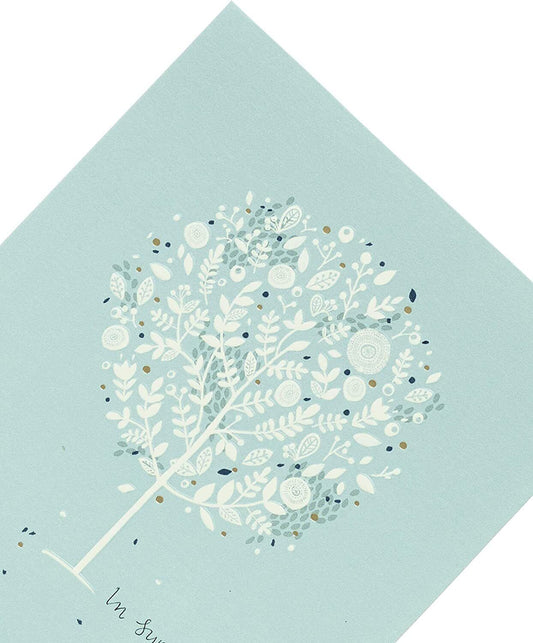 Gentle Sympathy Loss condolence greeting card by UK Greetings with soft floral design and heartfelt message for mourning.