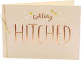 Getting Hitched Knot Love greeting card by UK Greetings featuring romantic wedding-themed design and heartfelt message.