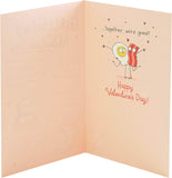 Valentine's Day greeting card featuring romantic design from UK Greetings, perfect for expressing love to a girlfriend.