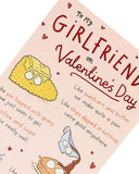 Valentine's Day greeting card featuring romantic design from UK Greetings, perfect for expressing love to a girlfriend.
