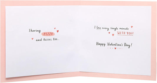 Valentine's Day greeting card for girlfriend with sweet design and envelope, by UK Greetings.