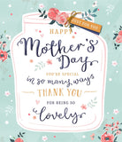 Gold foil Happy Mother's Day love greeting card with floral design from UK Greetings.