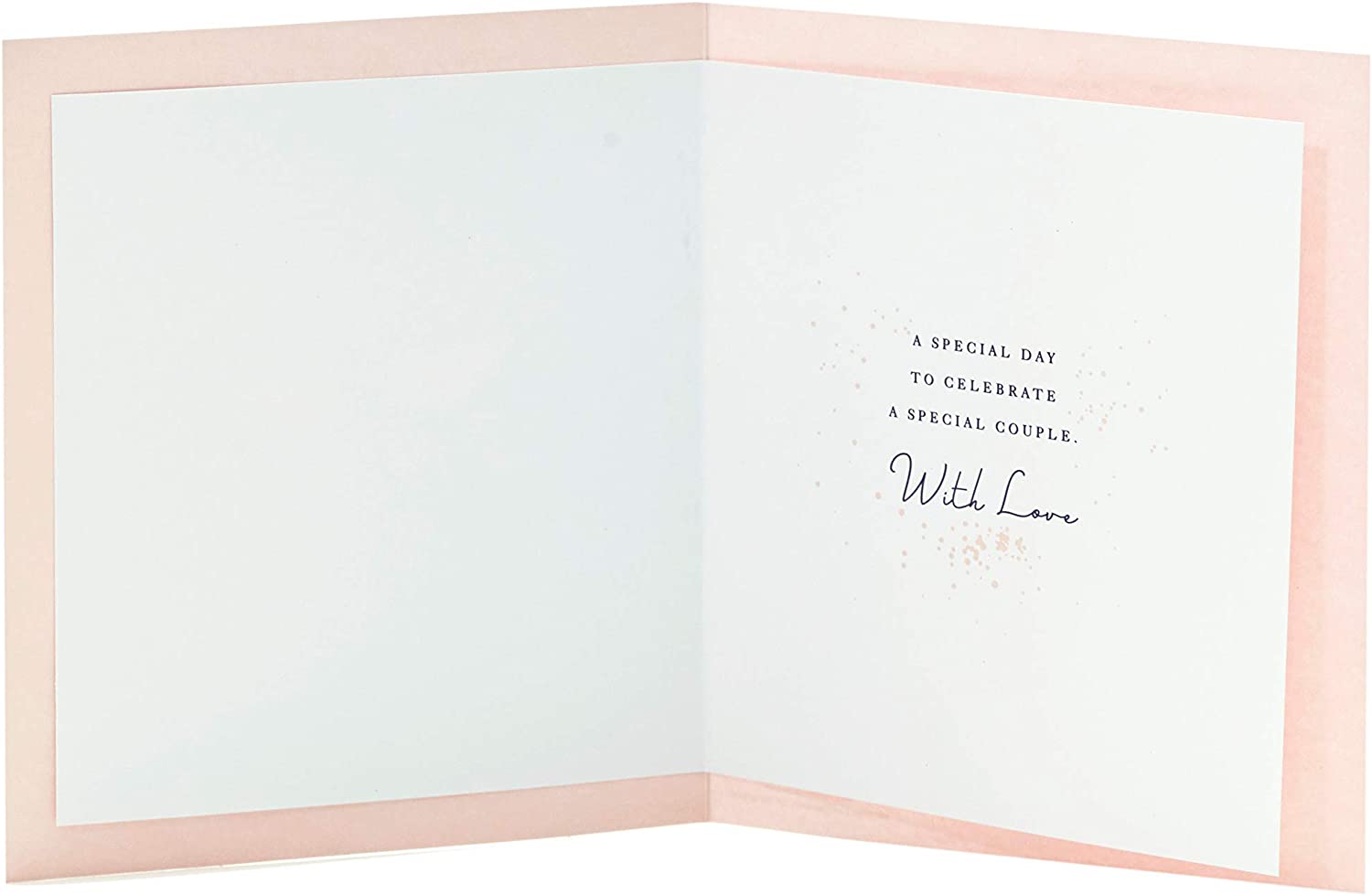 Gold glitter anniversary greeting card for daughter and son-in-law by UK Greetings, featuring elegant design and heartfelt message.