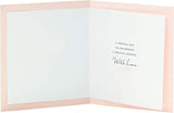 Gold glitter anniversary greeting card for daughter and son-in-law by UK Greetings, featuring elegant design and heartfelt message.