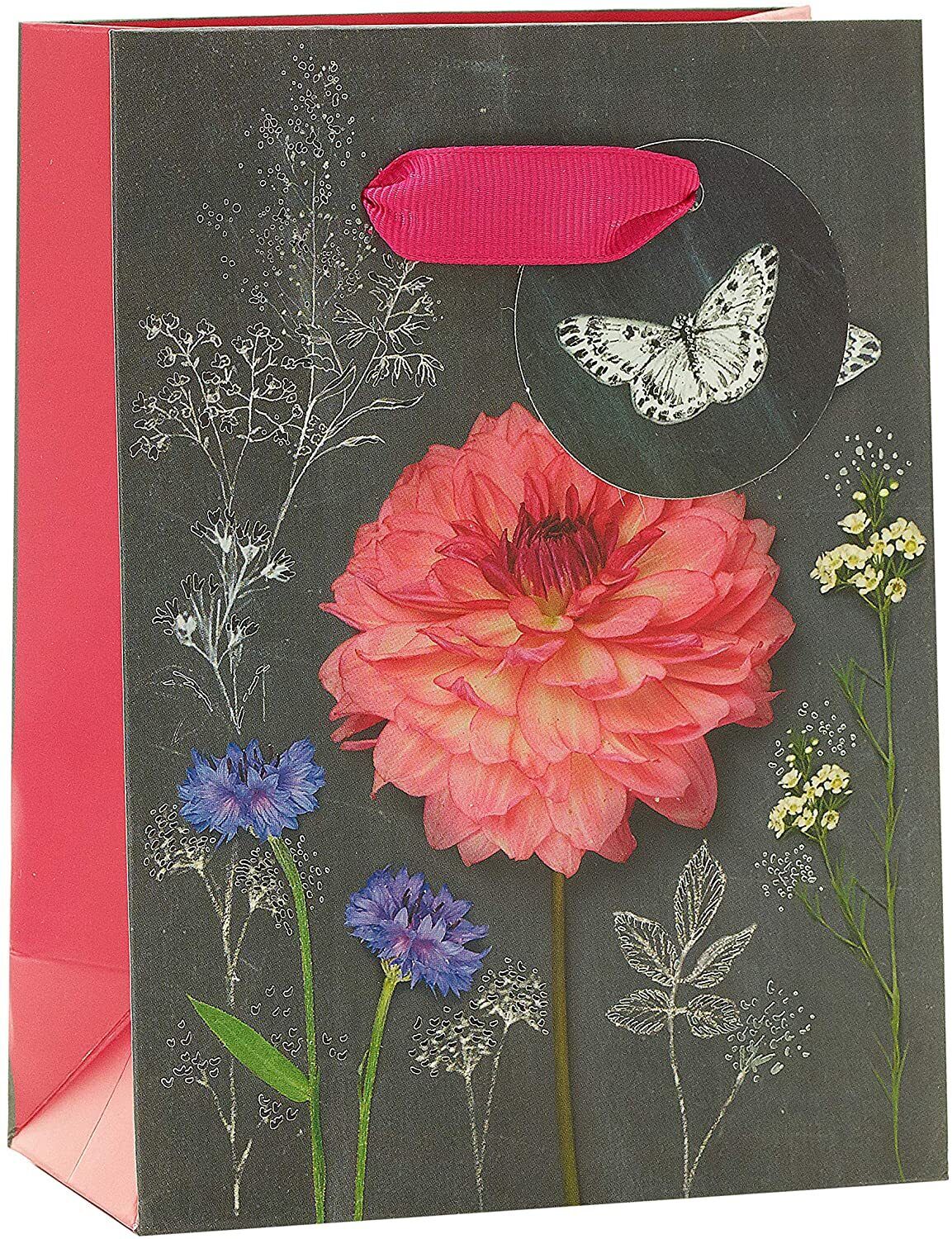 Graceful Blooms Medium Birthday Greeting Card by UK Greetings with colorful floral design on white background
