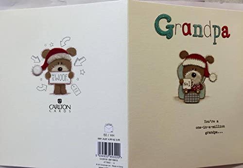 Cute festive greeting card featuring a playful dog design for Christmas from UK Greetings, perfect for holiday wishes.