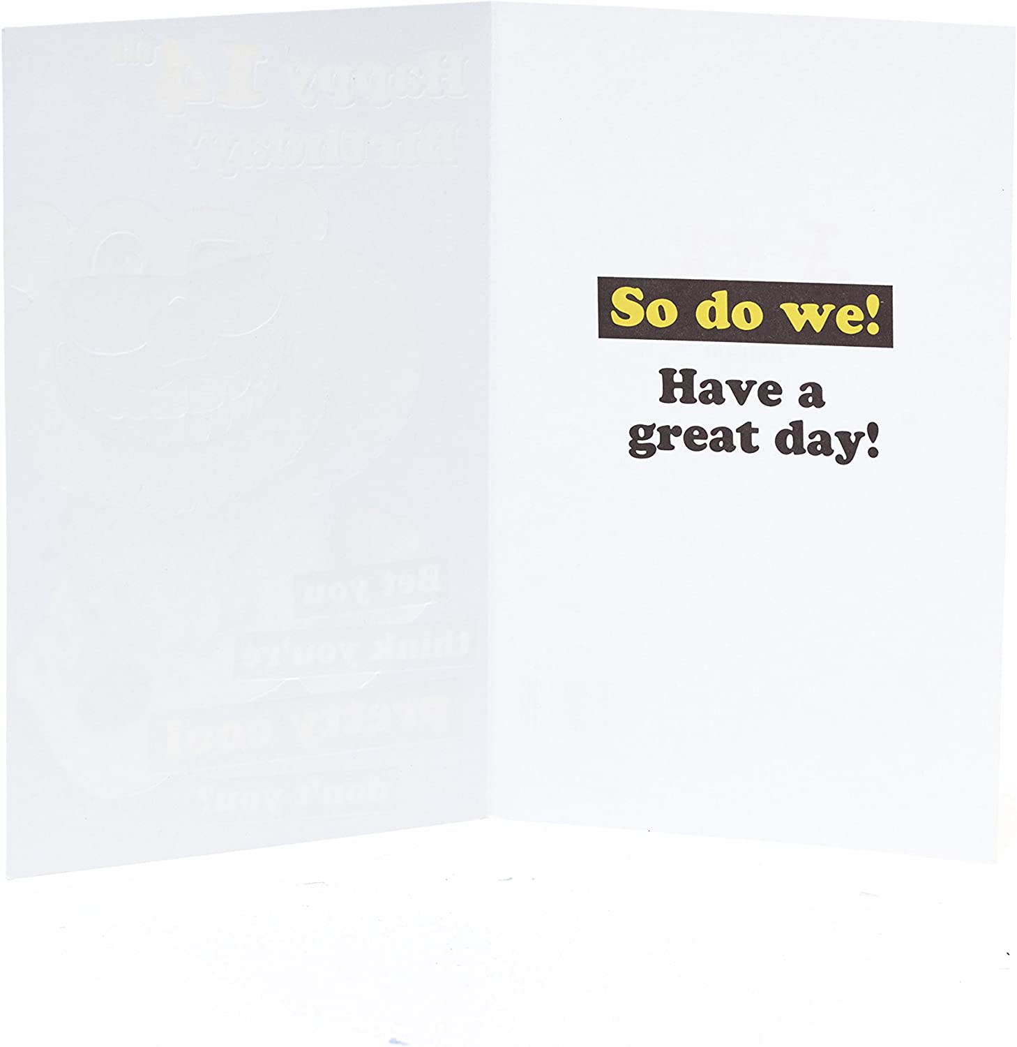 Happy 14th birthday greeting card featuring humorous teen design by UK Greetings, with colorful birthday message and cheerful illustration.