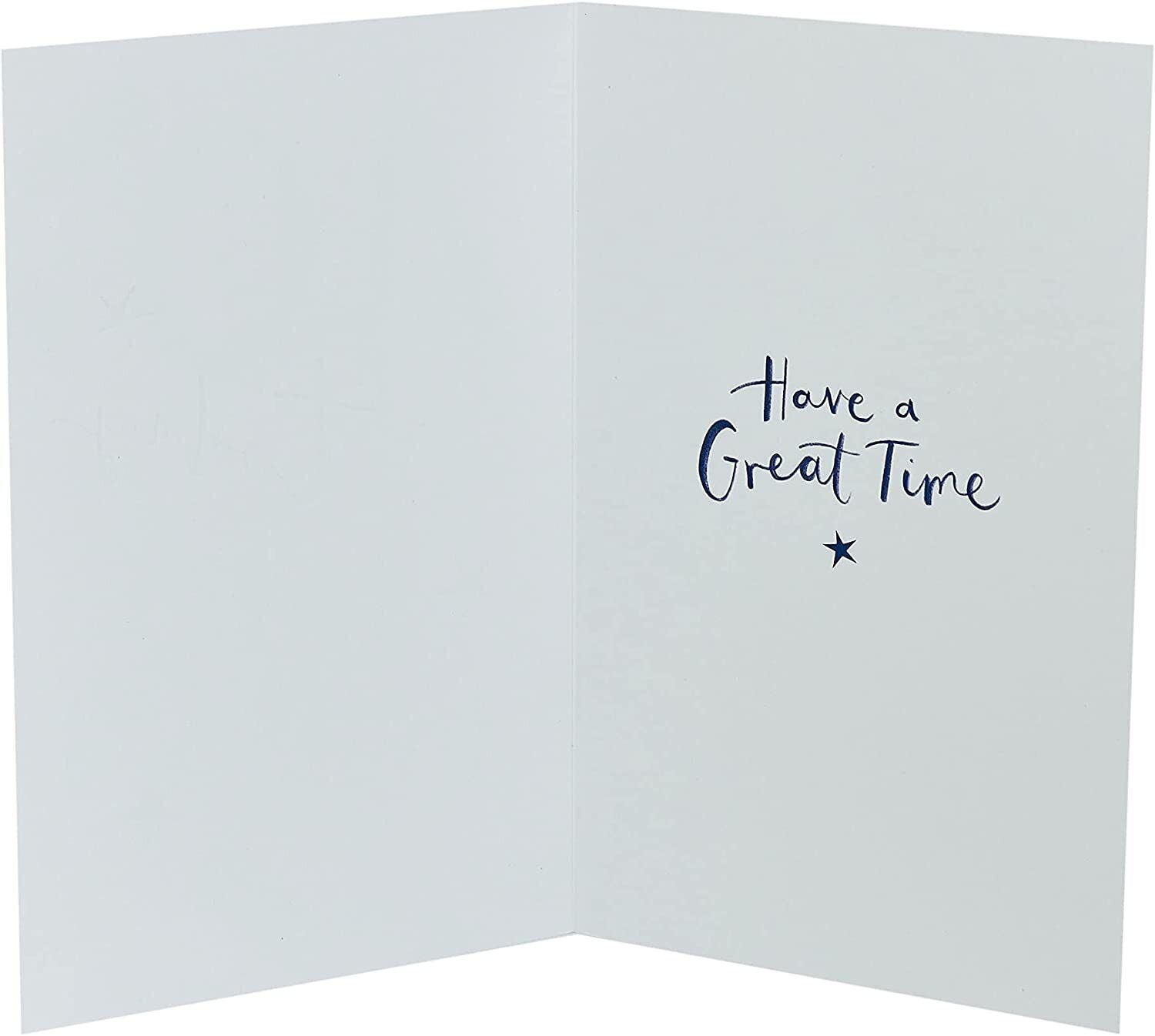 Colorful Happy 40th Festive Brushstroke Greeting Card by UK Greetings with vibrant brushstroke design and celebratory message.