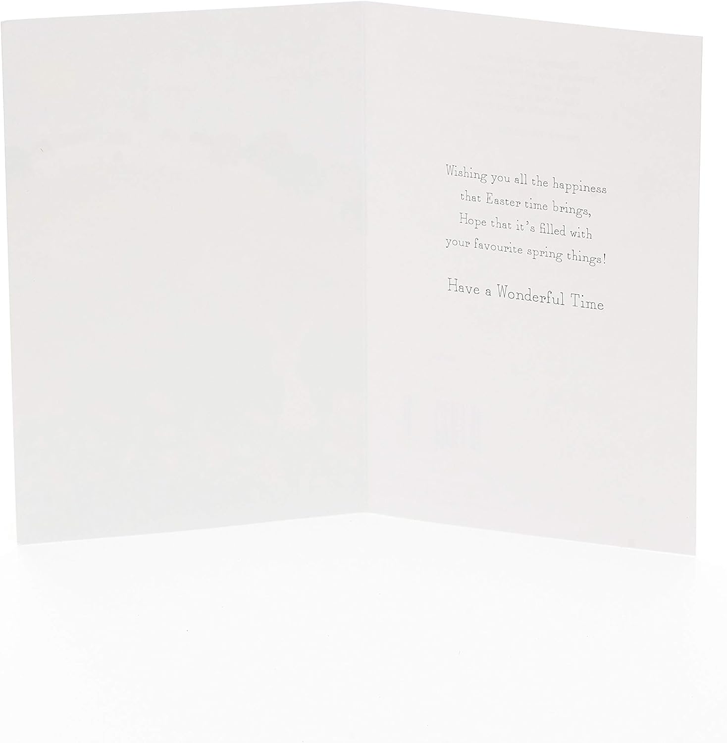Five UK Greetings Easter greeting cards featuring adorable bunny illustrations in a festive design.