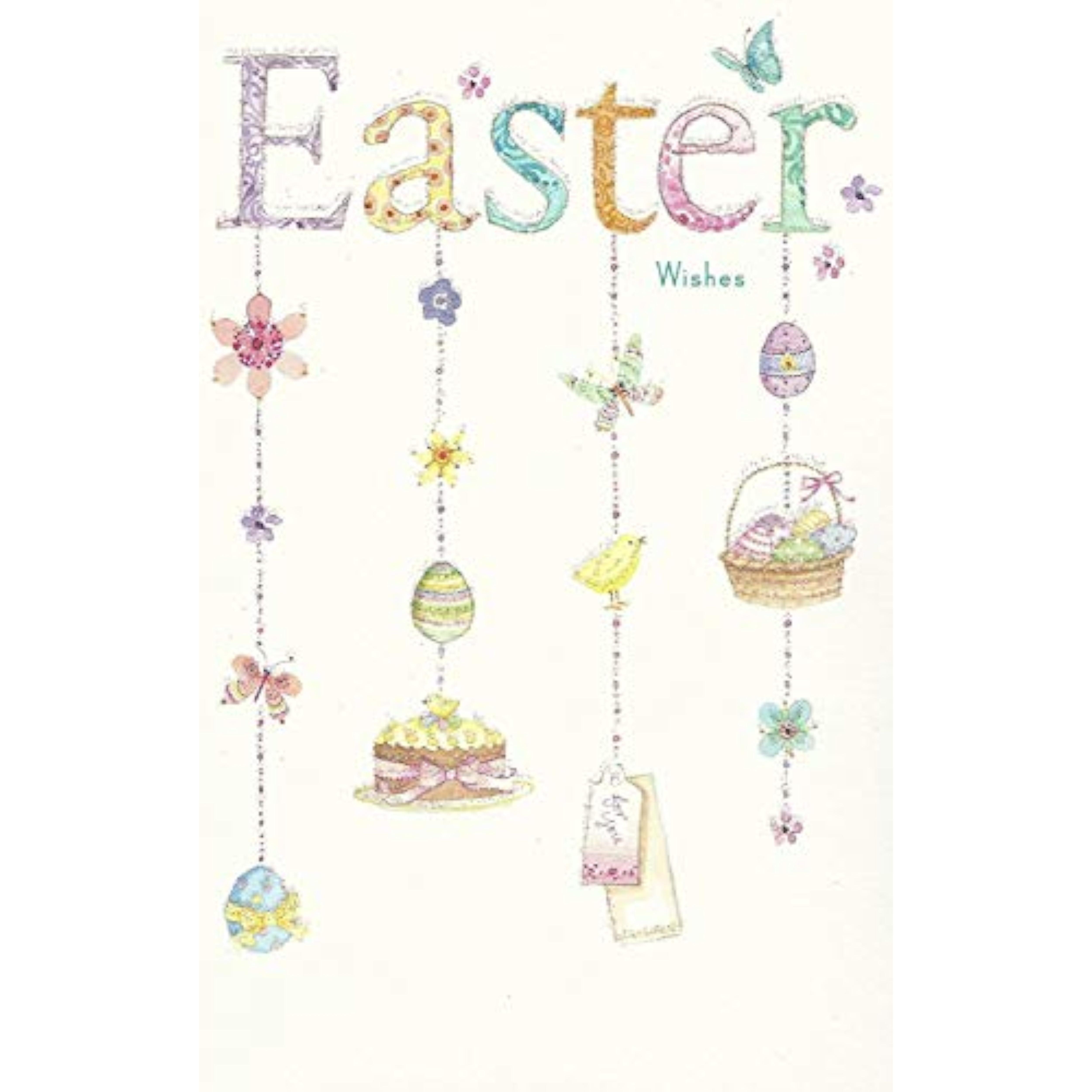 Happy Easter Wishes greeting card from UK Greetings with heartfelt design and cheerful Easter-themed imagery.