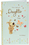 Heartfelt Boofle Daughter birthday greeting card from UK Greetings, featuring colorful illustrations and heartfelt message.