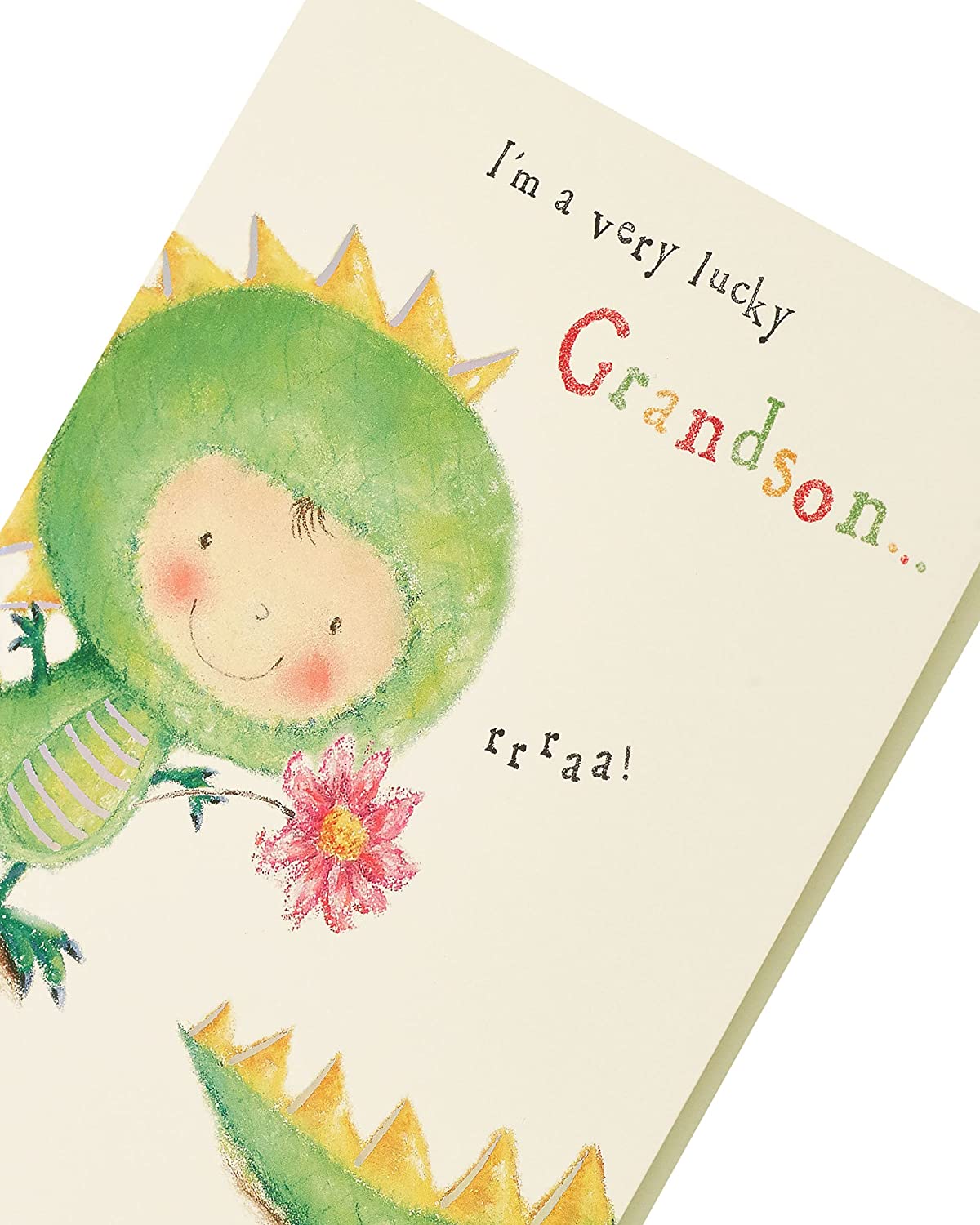 Heartfelt Grandma greeting card from grandson, featuring floral design and warm message, by UK Greetings.