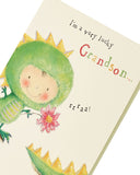 Heartfelt Grandma greeting card from grandson, featuring floral design and warm message, by UK Greetings.