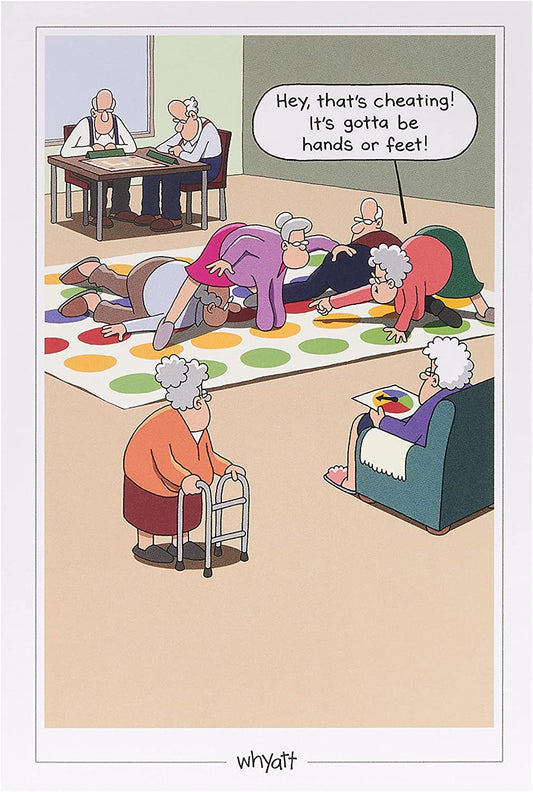 Hilarious Age Jokes birthday greeting card from UK Greetings with funny humorous design and colorful illustrations.