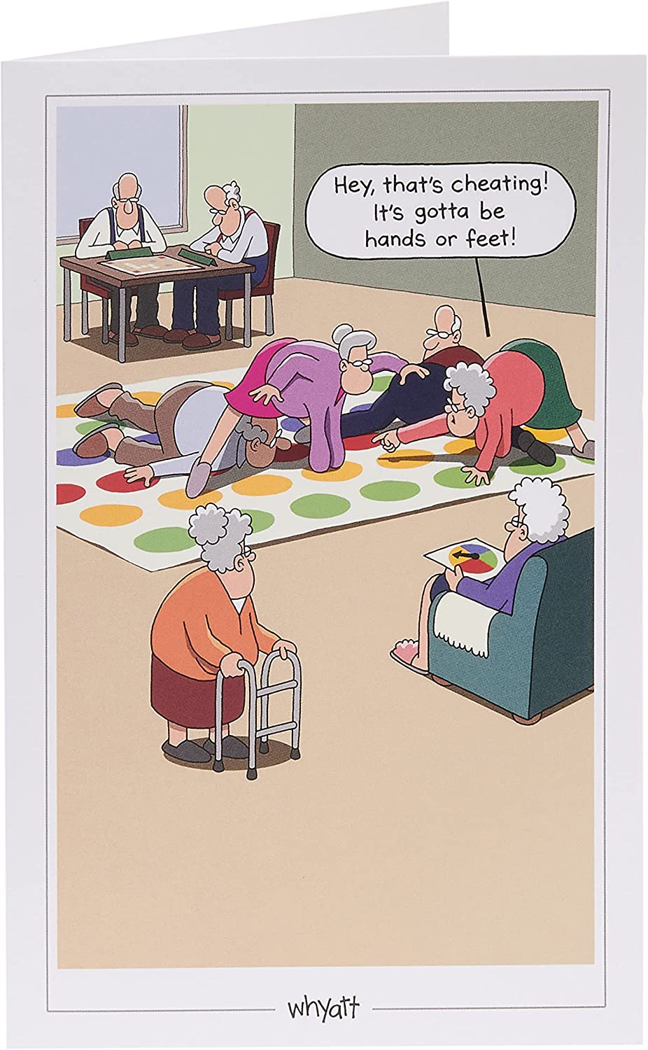 Humorous age-themed birthday greeting card from UK Greetings featuring funny jokes and colorful design.