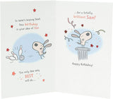 Funny greeting card for a brilliant son's birthday, featuring humorous poem design from UK Greetings.