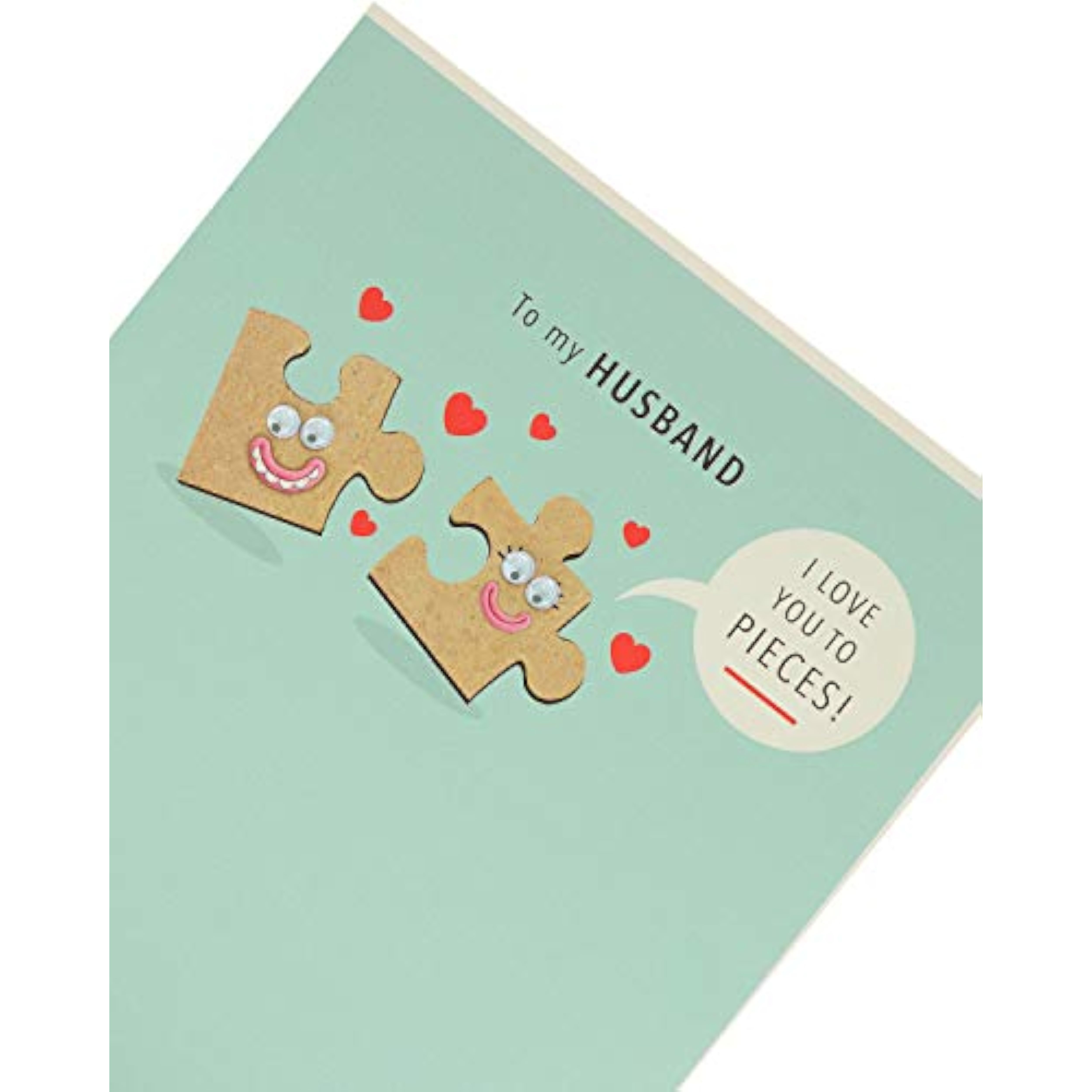 Funny husband Valentine's Day greeting card featuring humorous design from UK Greetings, perfect for celebrating him.