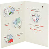 Valentine's Day greeting card for husband featuring a cute bunny design and heartfelt poem, by UK Greetings.