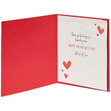Modern design husband Valentines Day greeting card with envelope, featuring heartfelt message from UK Greetings.
