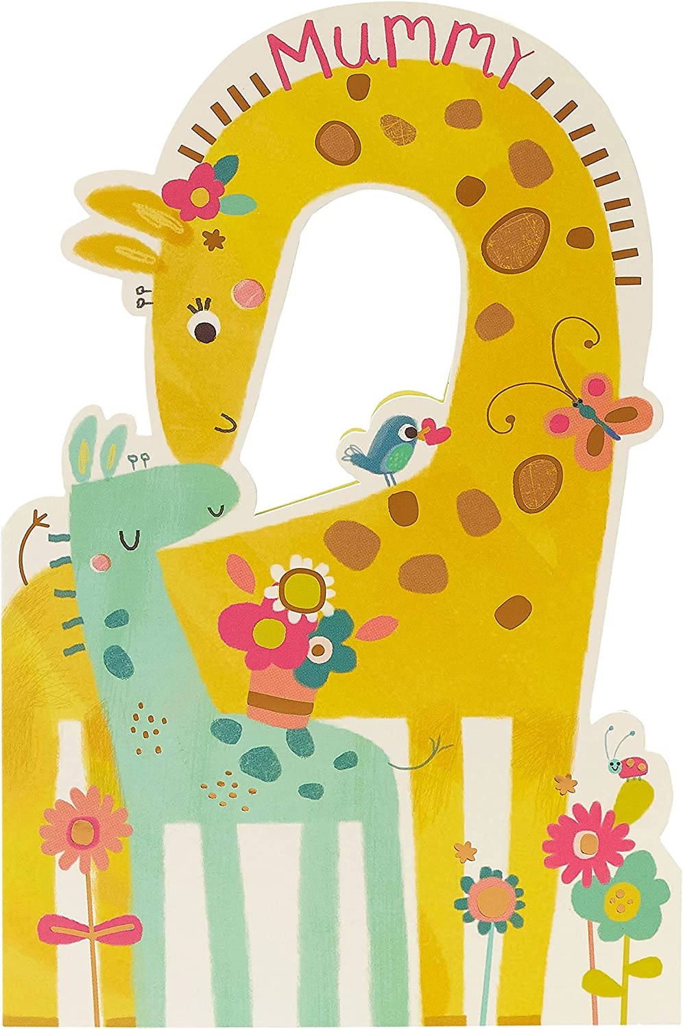 UK Greetings integrated-mummy greeting card featuring a heartfelt design, perfect for expressing love and appreciation.