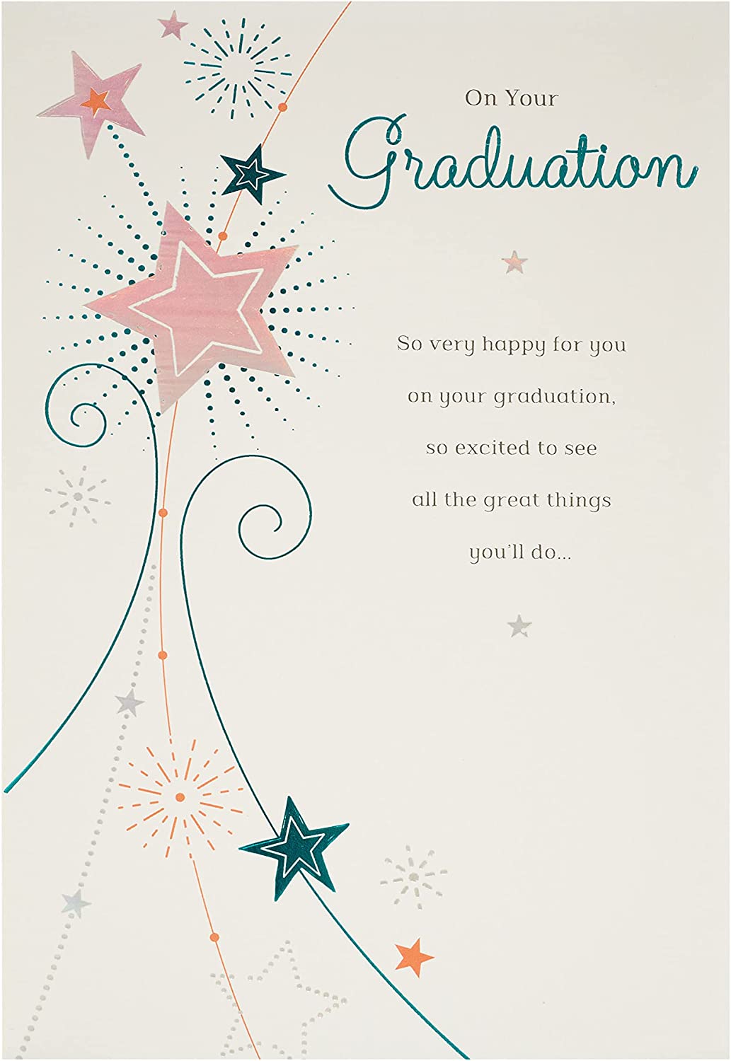 It's Your Graduation Congratulations Card from UK Greetings with colorful celebratory design and cheerful message inside.