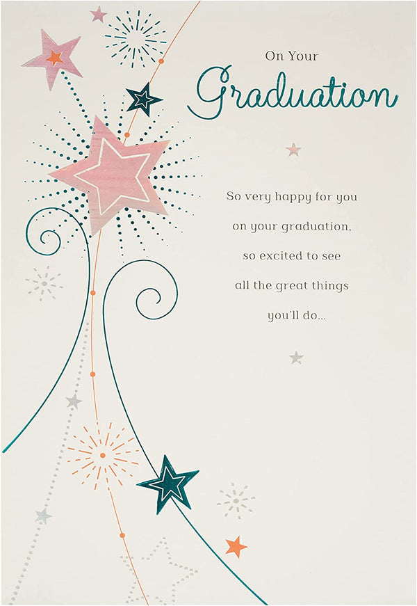 It's Your Graduation Congratulations Card from UK Greetings with colorful celebratory design and cheerful message inside.