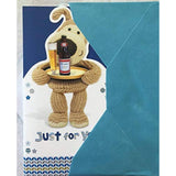 Open Just For You Boofle Happy Father's Day greeting card by UK Greetings, featuring cheerful illustrations for celebrating dad.