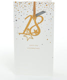 UK Greetings 18th birthday greeting card with colorful design and celebratory message, perfect for a keepsake gift.