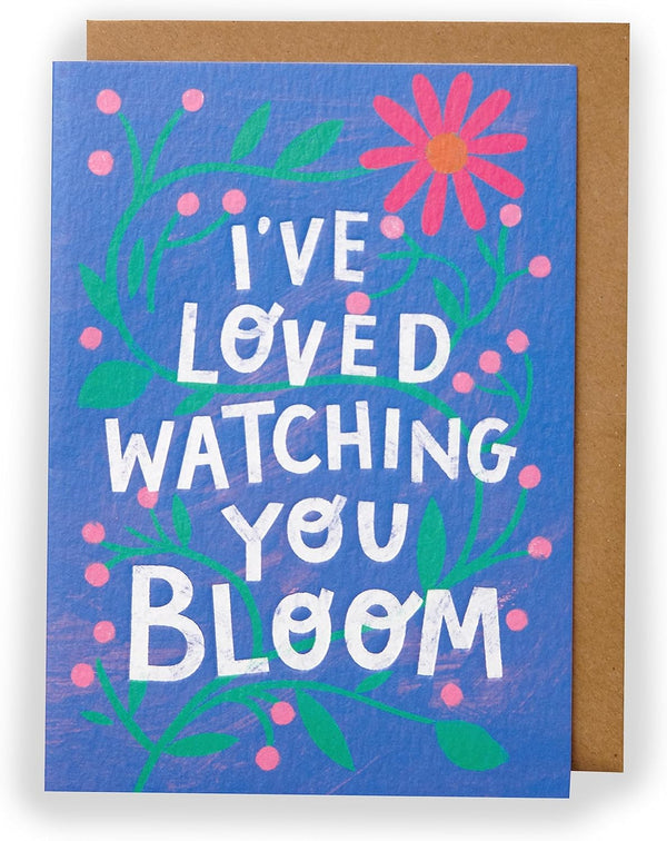 Kindred greeting card by UK Greetings featuring floral design and heartfelt message for loved ones, perfect for special occasions.