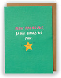 UK Greetings Kindred Same Amazing You greeting card featuring heartfelt message and colorful floral design.