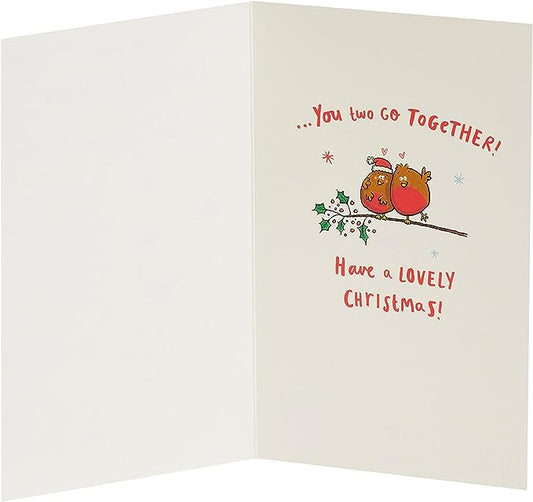 Like Holly with berries Christmas greeting card from UK Greetings, featuring festive holly and berries design for Son & Daughter In Law