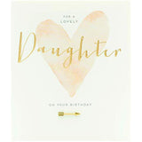 Pink and gold elegance birthday greeting card for daughters, featuring floral design and heartfelt message from UK Greetings.