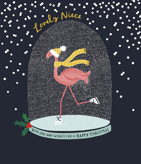 Beautiful Christmas greeting card for a niece from UK Greetings with festive cheer and loving design.