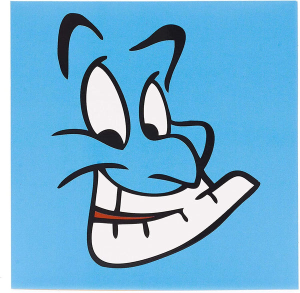 Magical Aladdin Genie greeting card from UK Greetings featuring colorful genie illustration and vibrant design.