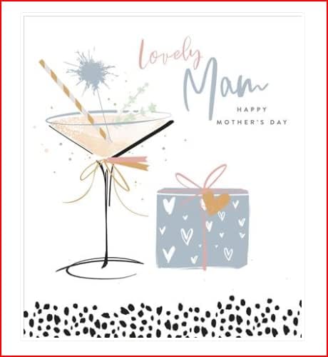 UK Greetings Mam Mother's Day Card featuring a lovely design and heartfelt message for celebrating moms on Mother's Day.
