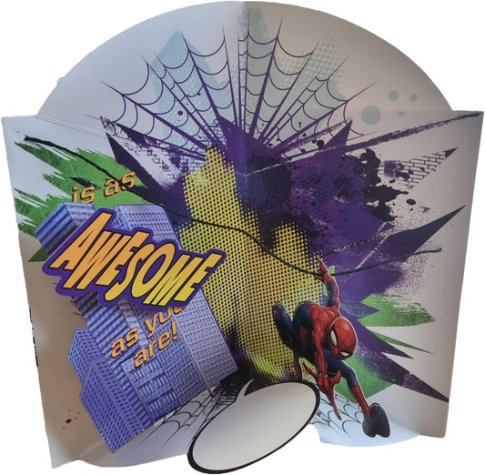 Marvel Spiderman greeting birthday card featuring Spiderman illustration for kids by UK Greetings.
