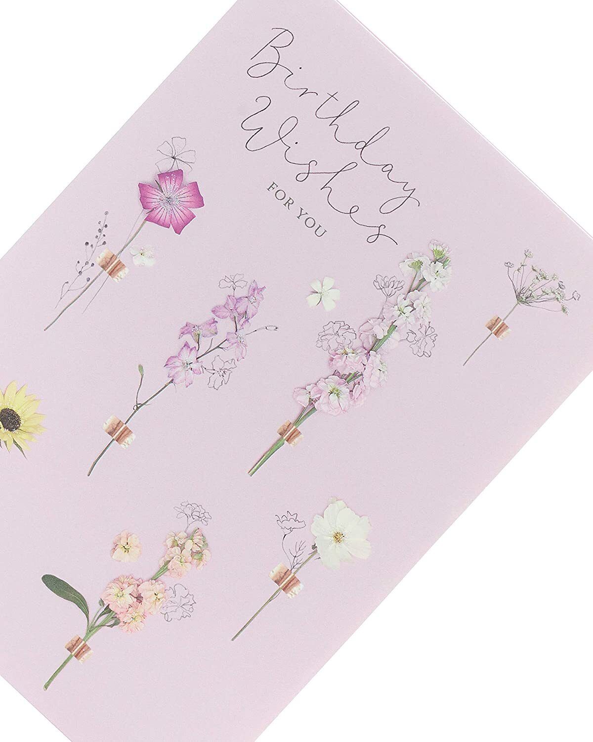 Colorful Meadow Bloom Friend birthday greeting card featuring floral designs, from UK Greetings.