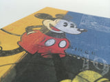 Set of two Mickey Mouse greeting cards for parties, featuring colorful Disney-themed designs, ideal for kids' celebration invitations.