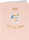 UK Greetings Mother's Day greeting card with floral design and heartfelt message, perfect for celebrating moms.