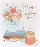 UK Greetings Mother's Day card featuring a heartfelt verse and floral design, perfect for expressing love to Mam.