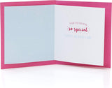 Mother's Day greeting card from UK Greetings featuring a cheerful design with sunshine and smiling grandma illustration.
