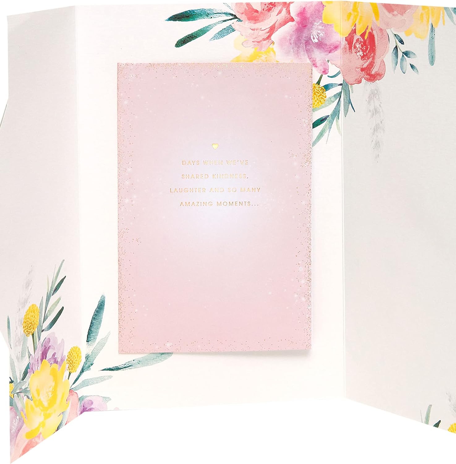 Beautiful floral design Mother's Day greeting card with envelope from UK Greetings, showcasing colorful flower illustrations.